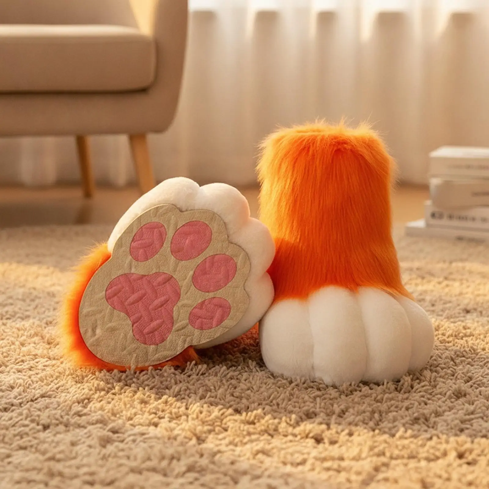 Fursuit Paw Footwear Anti-Slip Base for Fursuiters, Cosplayers, Conventions, Themed Events, Cosplay Photography