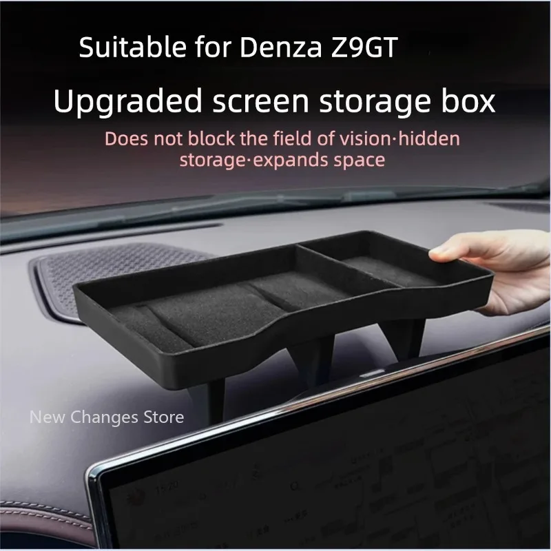 

For Denza Z9GT 2024 2025 Screen Rear Storage Box Under Armrest Silicone Storage Box Upgrade Parts
