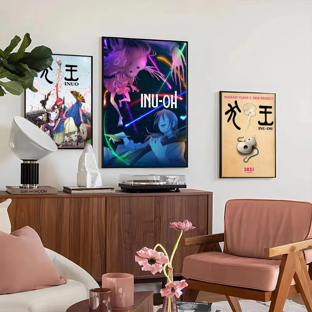 Inu-Oh Poster Classic Movie Posters Waterproof Paper Sticker Coffee House Bar Decor Art Wall Stickers