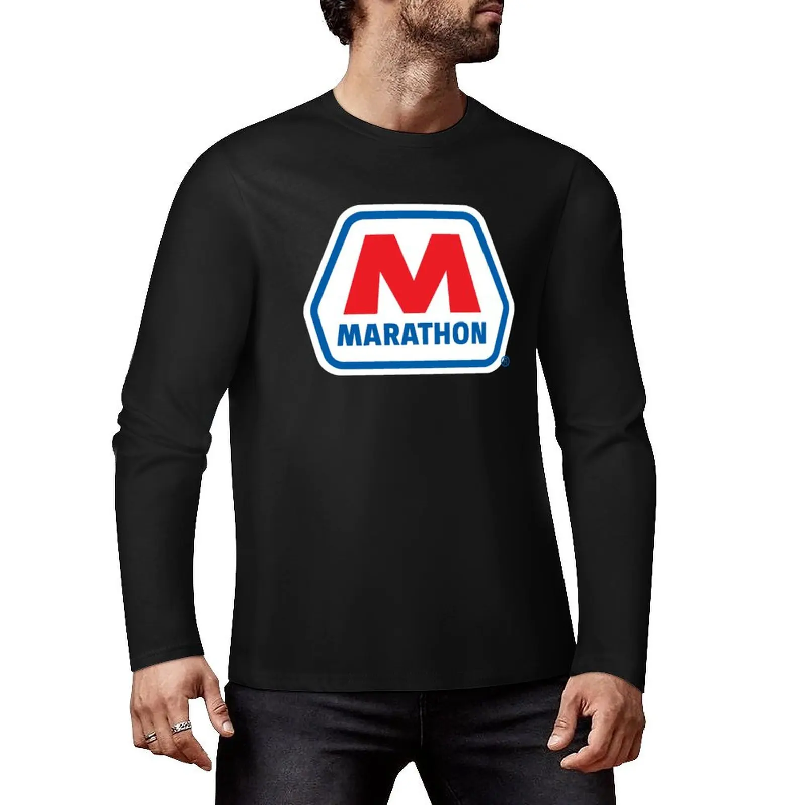 Marathon OIL RACING LUBRICANT seghosamdes Long T-Shirt sweat shirts vintage clothes Oversized t-shirt t shirts for men graphic