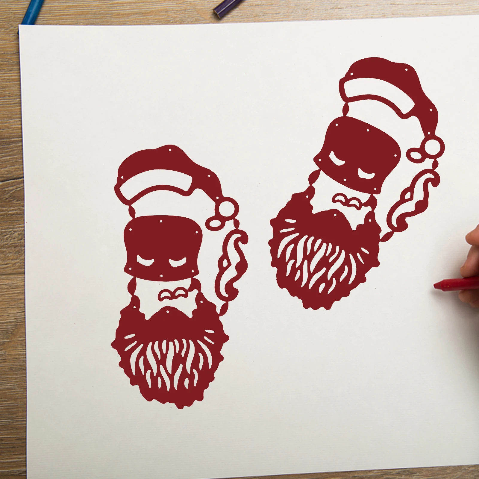 

Christmas Santa Cutting Dies Scrapbook Diy Paper Cards Embossing Stencils Cuts Tools Card Making Craft Storage Tool Dies