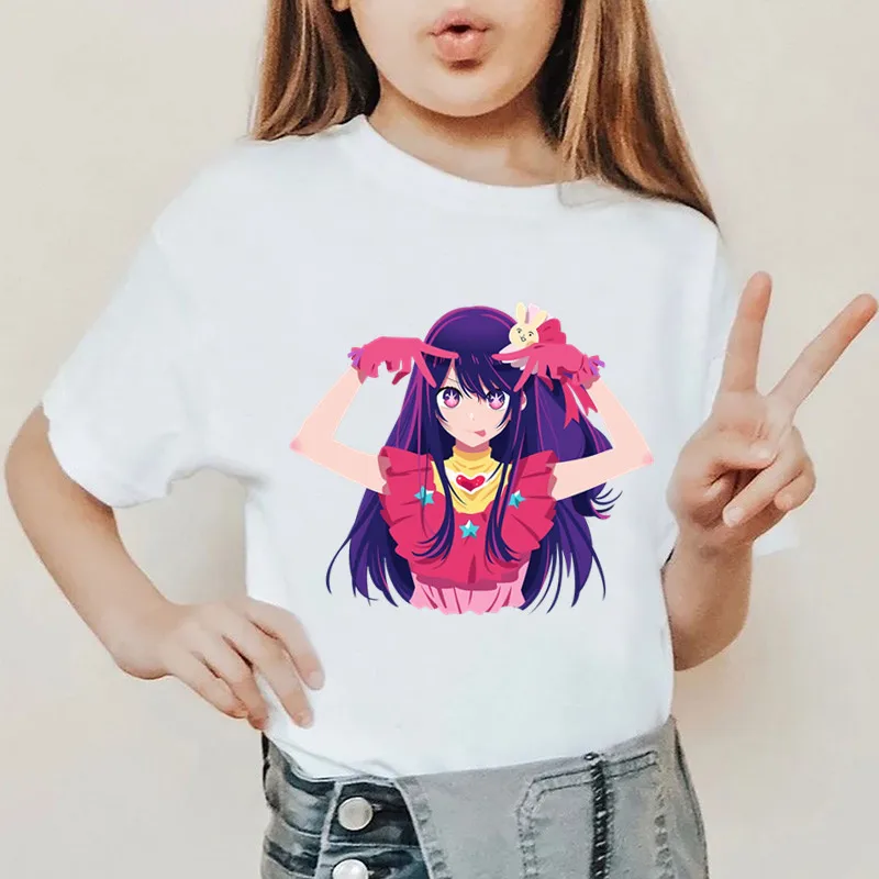 Boys/Girls T-shirt Anime Manga Oshi No Ko Print Cartoon Kids T shirt Children Clothes Summer Baby Short Sleeve Tops Tees,HKP5874