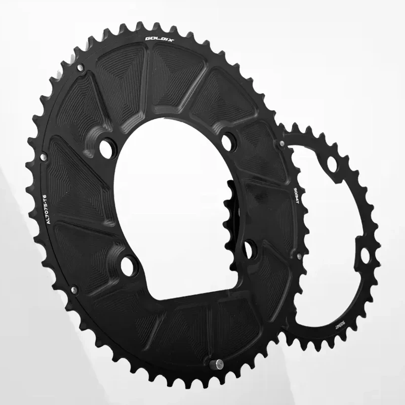 

Велосипедная звездочка GOLDIX 2X 110BCD | Совместим с Shima* R9200/Ultegra R8100/105 R7100 | Звездочка для шоссейного велосипеда с 4 болтами 11-12S