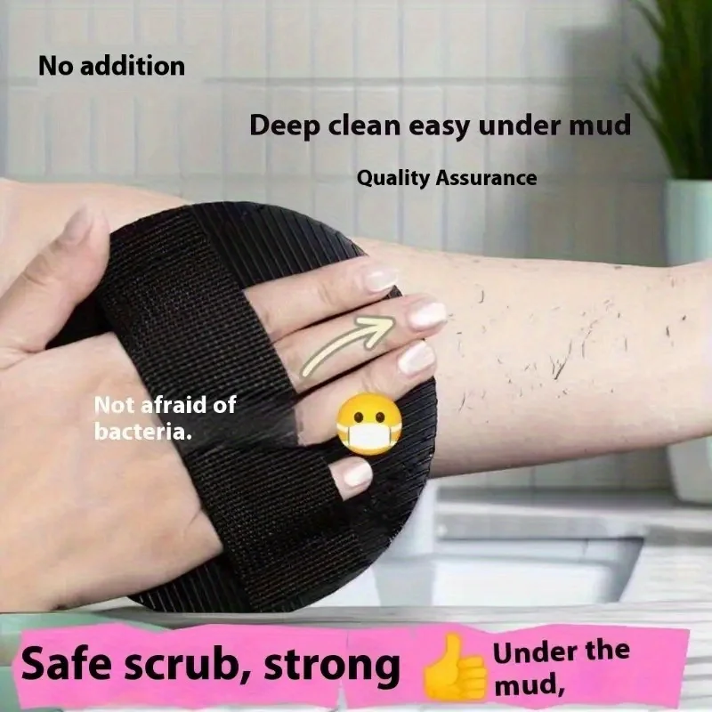 2 piece of exfoliating scrub, suitable for soft touch of face and body, rich foam, painless, personal care bath gloves