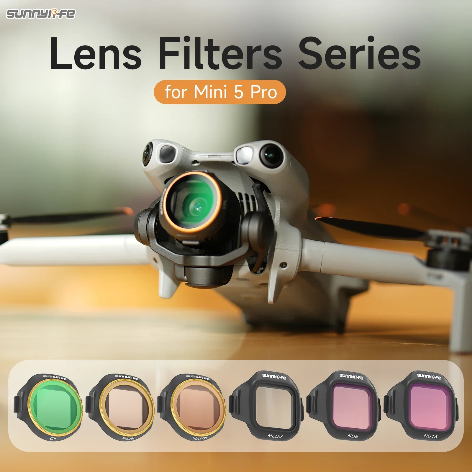 

ND Lens Filter for DJI Mini 5 Pro Optical Glass Lenses Filter Set ND8 ND16 ND32 ND64 MCUV NDPL CPL Drone Accessories