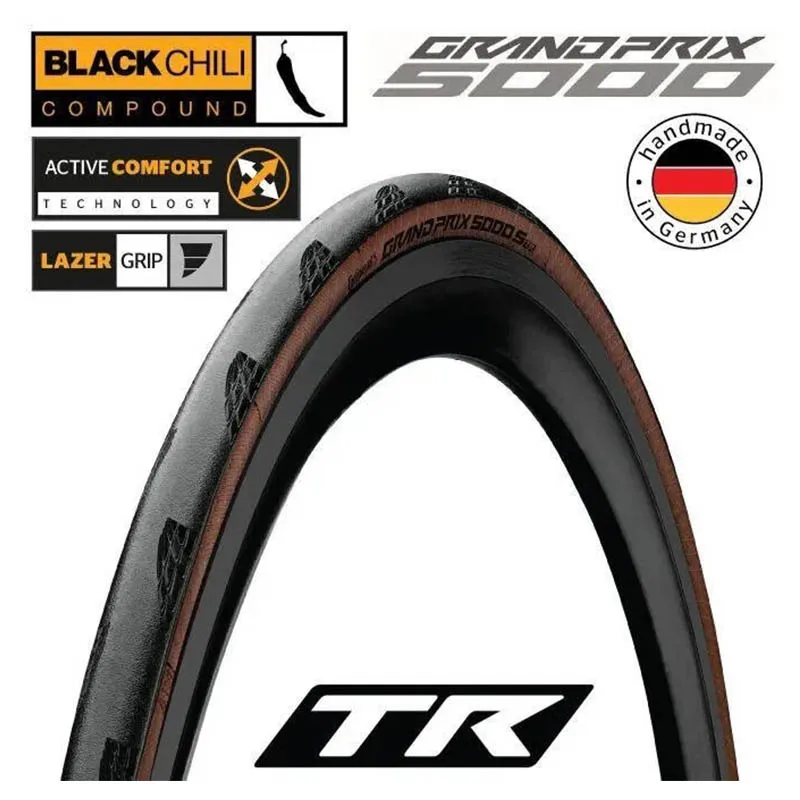 Continental grand prix 5000 700x25/32C Tubeless Ready GP5000 STR/TT TR 700X28C Brown Clincher Road Bicycle TyresBicycle Folding