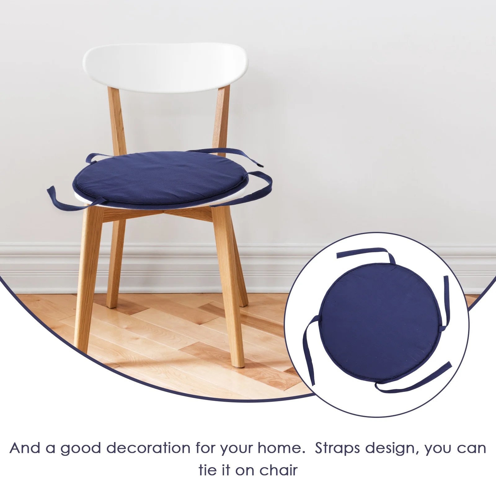 

Round Cushion Sponge Chair Cushions Seat Chairs Pad for School Pads Purple Office