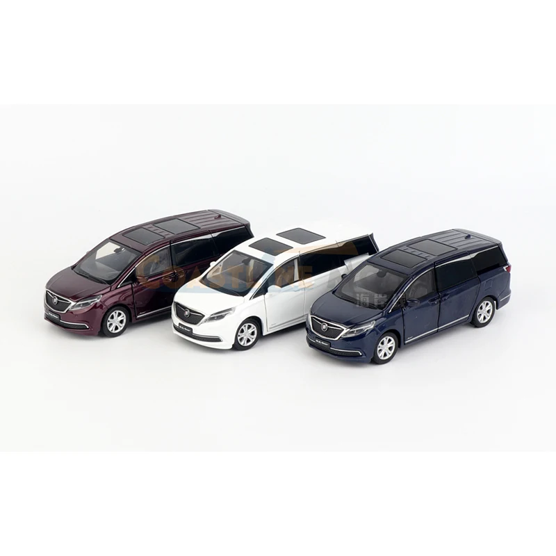 JKM 1:32 Scale Diecast Alloy Buick GL8 Business Vehicle MPV Van Toys Cars Model Classics Adult Souvenir Gifts Static Display