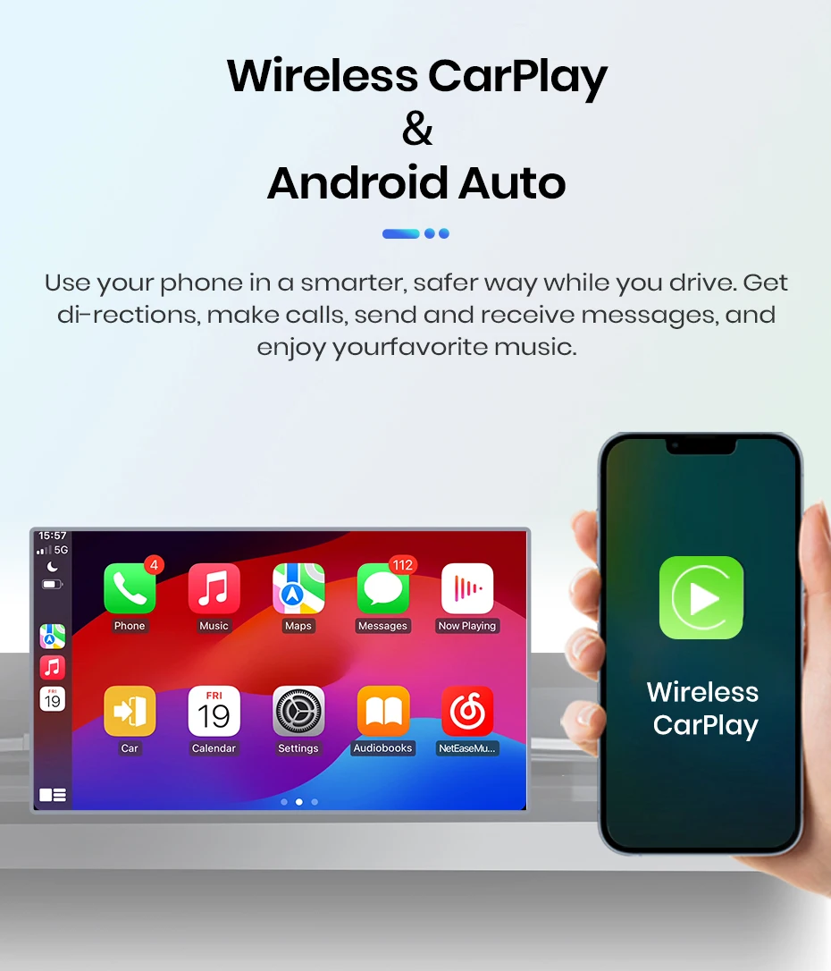 Junsun Android Auto Autoradio für Lancia Ypsilon 2006 2007 2008 2009 2010 2011 Multimedia Wireless Apple CarPlay Intelligente Systeme IPS Touchscreen Stereo Video Player 2 Din Autoradio Head Unit Navigation BT GPS 4G WIFI FM AM DSP RDS SWC – Detail 14