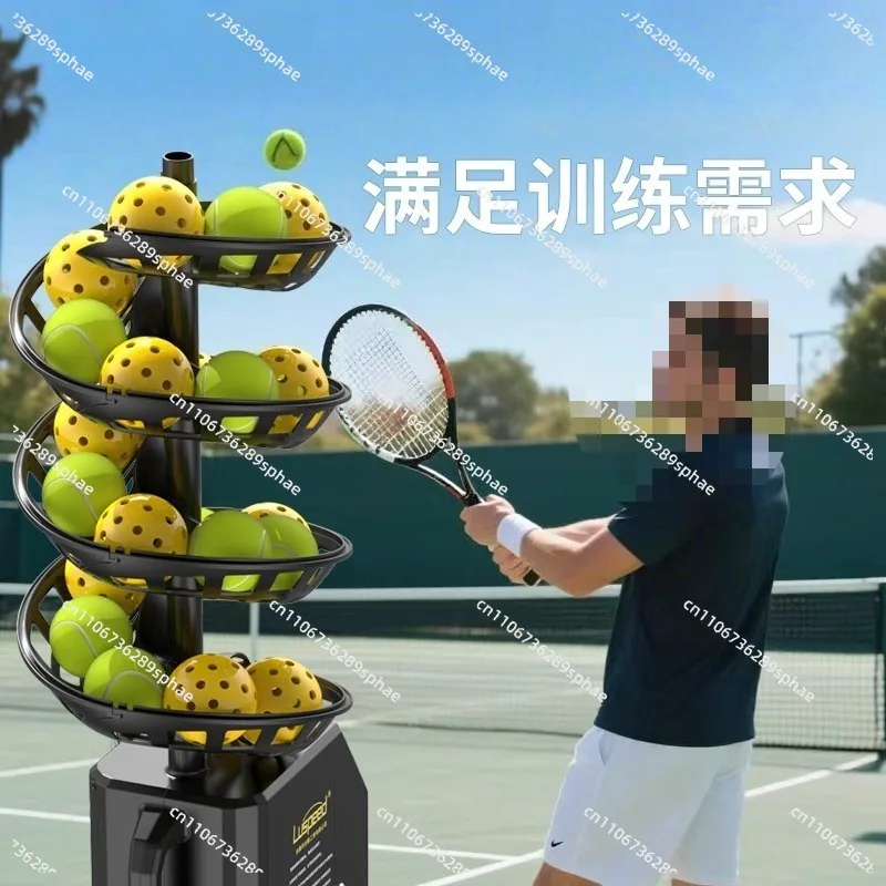 Macchina per lanciare palline da tennis, persona singola con pratica di rete di cattura, macchina per servizio autonomo per attrezzature da allenamento