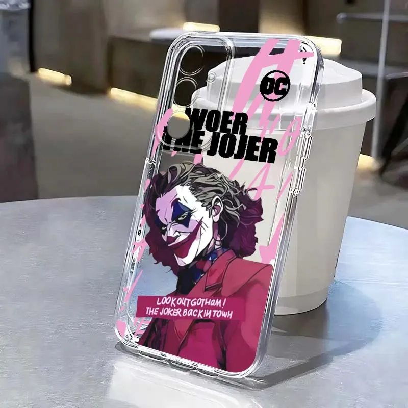 

J-Jokers Luxury Cool Art Phone Case For Samsung Galaxy S25 S24 S23 S22 S21 S20 Edge Plus Ultra FE 5G Transparent Cover
