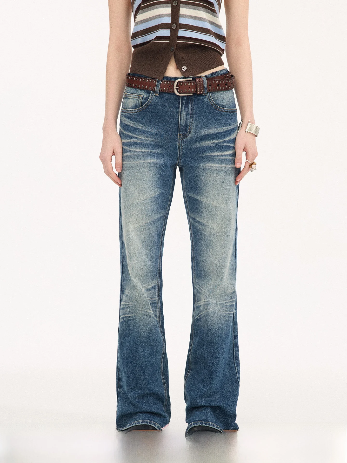 

Low Waist Wide Leg Loose Fit Jeans Women's Summer Thin Jeans Diddimoda Mustache Design Casual Fashion Ladies' Denim
