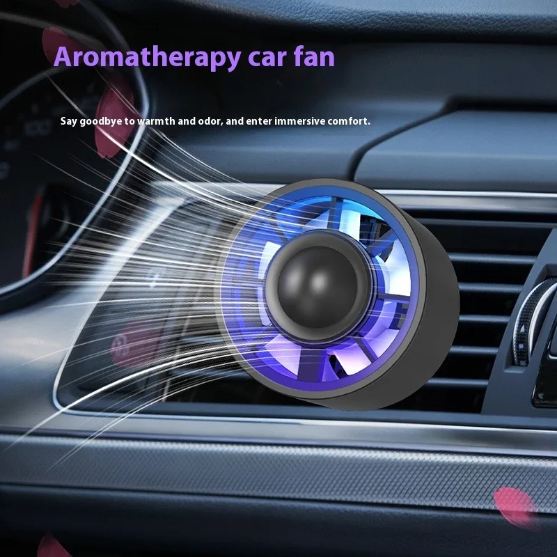 

Автомобильный небольшой вентилятор Автомобильный вентилятор с зажимом для розетки кондиционера 3-скоростной регулируемый USB-турбокомпрессор для повседневной жизни Красочный мини-вентилятор