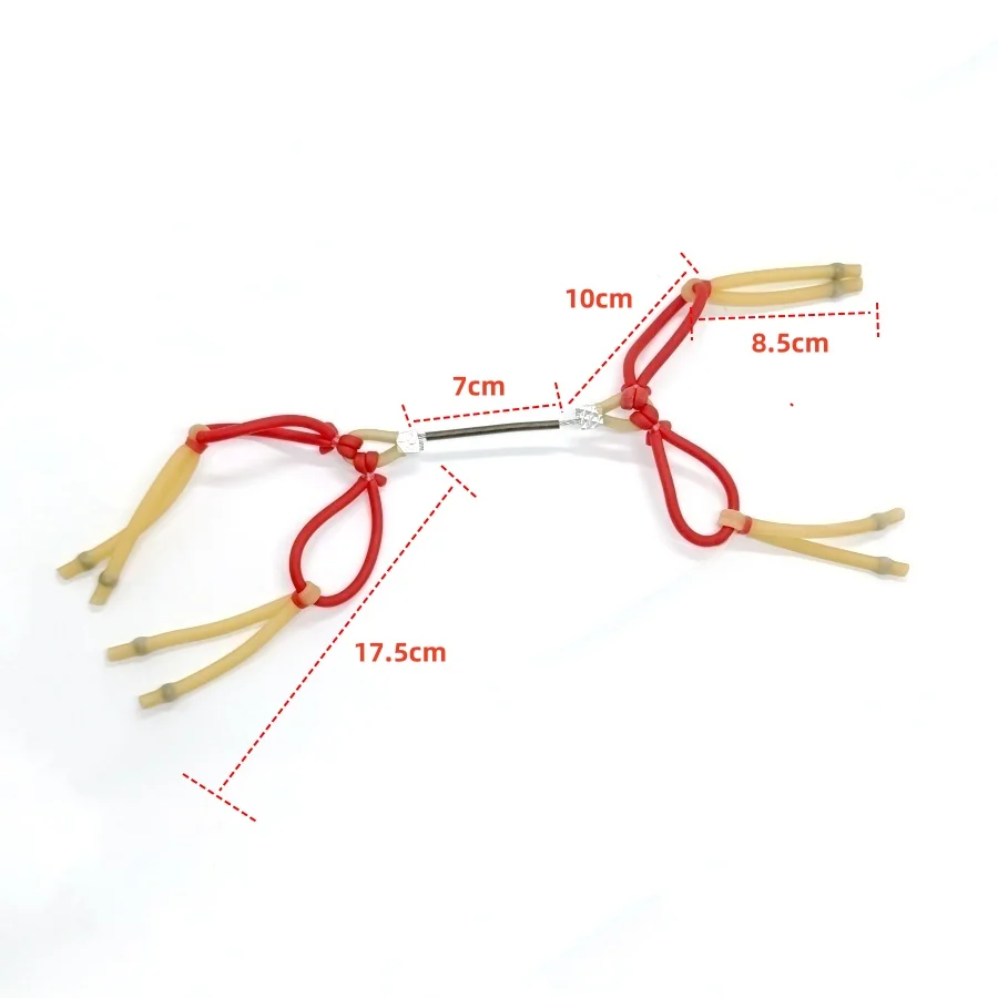 Compound Slingshot Spare Parts Replacement Bow String Round Inner Through Thick Rubber Bands High Elastic Latex Bands