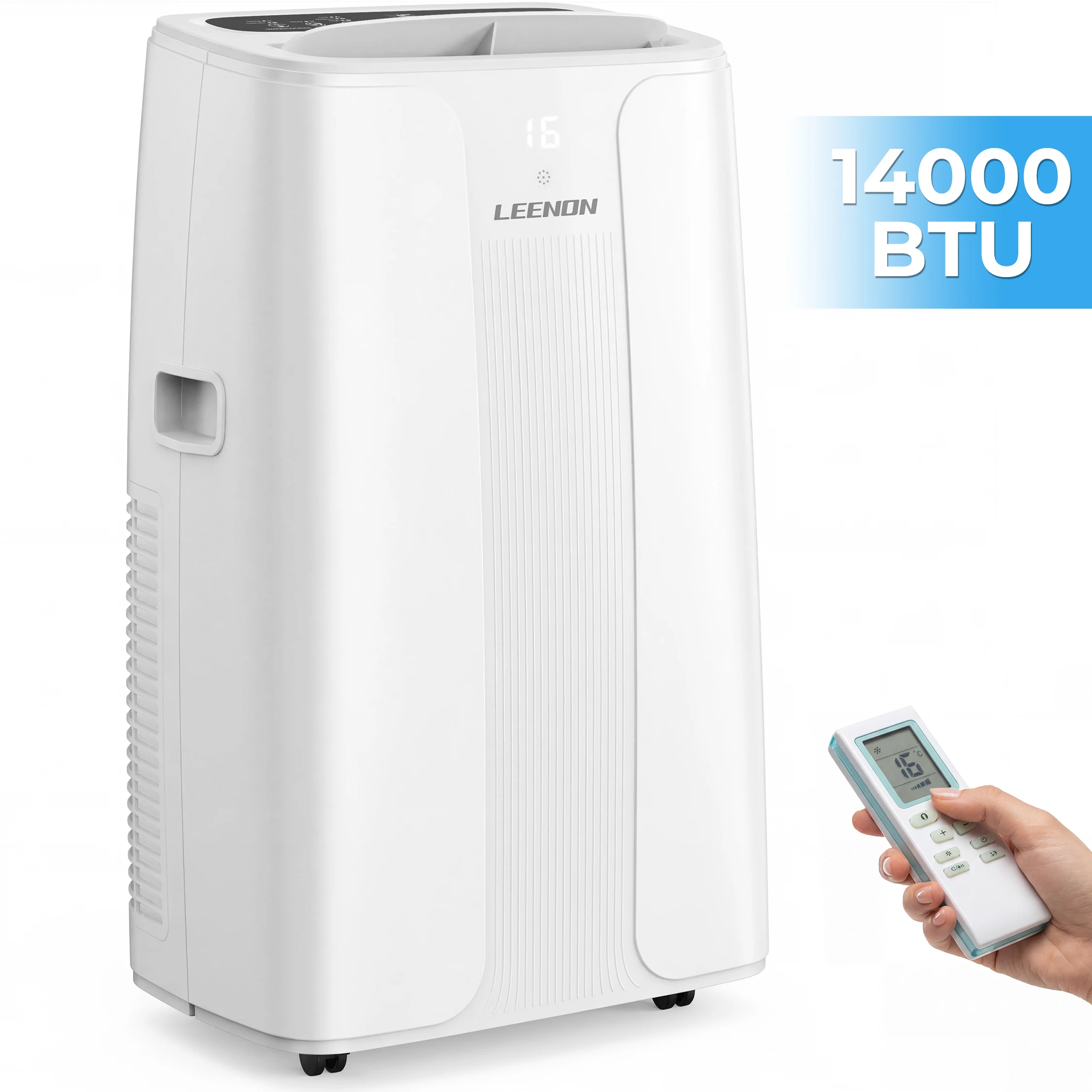 Aire Acondicionado Portátil de 14000 BTU (4.5 kW), Enfriamiento, Ventilación y Deshumidificación, para Habitaciones de hasta 100 m³