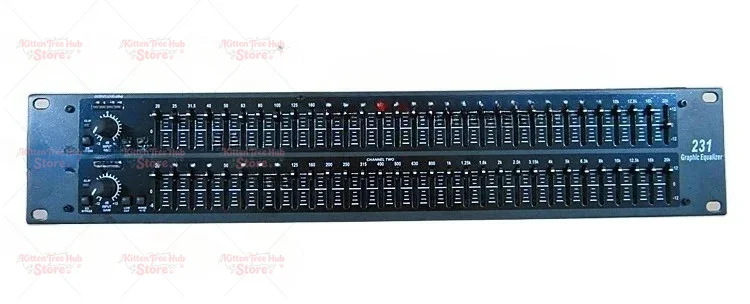 231/231S Dual 31-Band 2U Professional Graphic Equalizer, High Precision Stage & Home Audio EQ