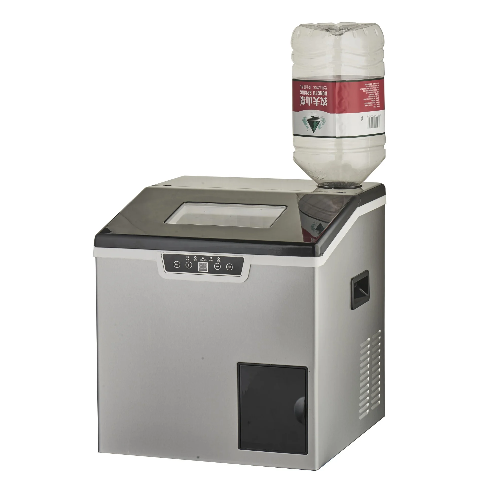 

20kg Bottle Water clear Cubic Ice Maker Machine with Automatic Shaving Ice for Home,restaurant,shop,cafe with CE CB ETL UKCA