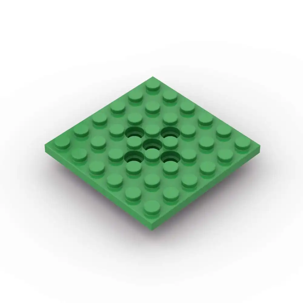 

MOC, 1 шт., детали кирпича 73110, модифицированные 6x6 пластинчатые строительные блоки, комплект с 5 отверстиями для булавок, доска, сделай сам, головоломка, частицы, подарок на день рождения для детей