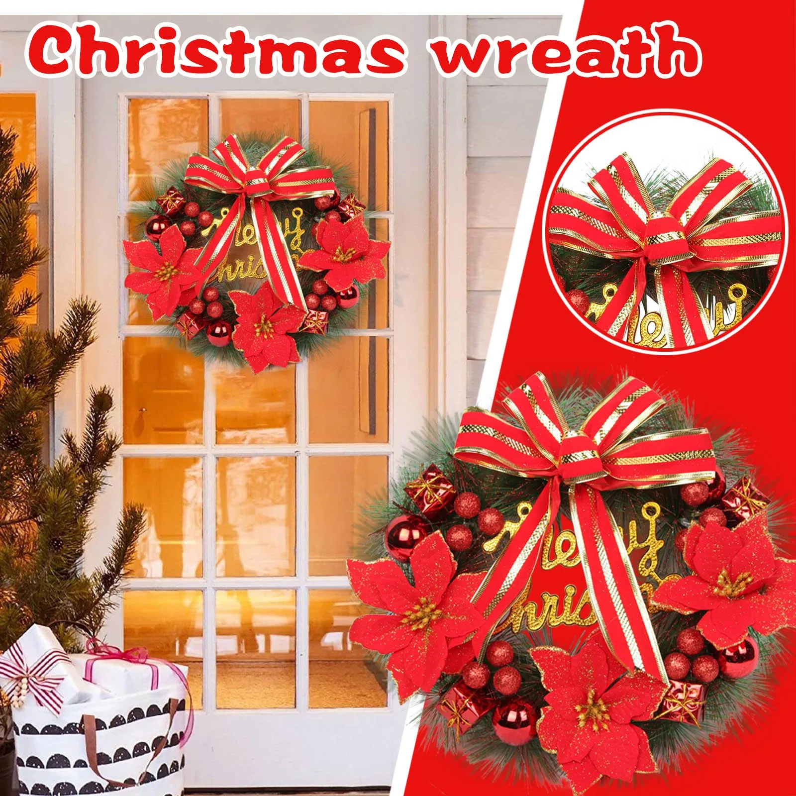 

Christmas Christmas Decorations Decorations Hanging Decorations Indoor Wreaths Decorations Artificial Door Christmas Party