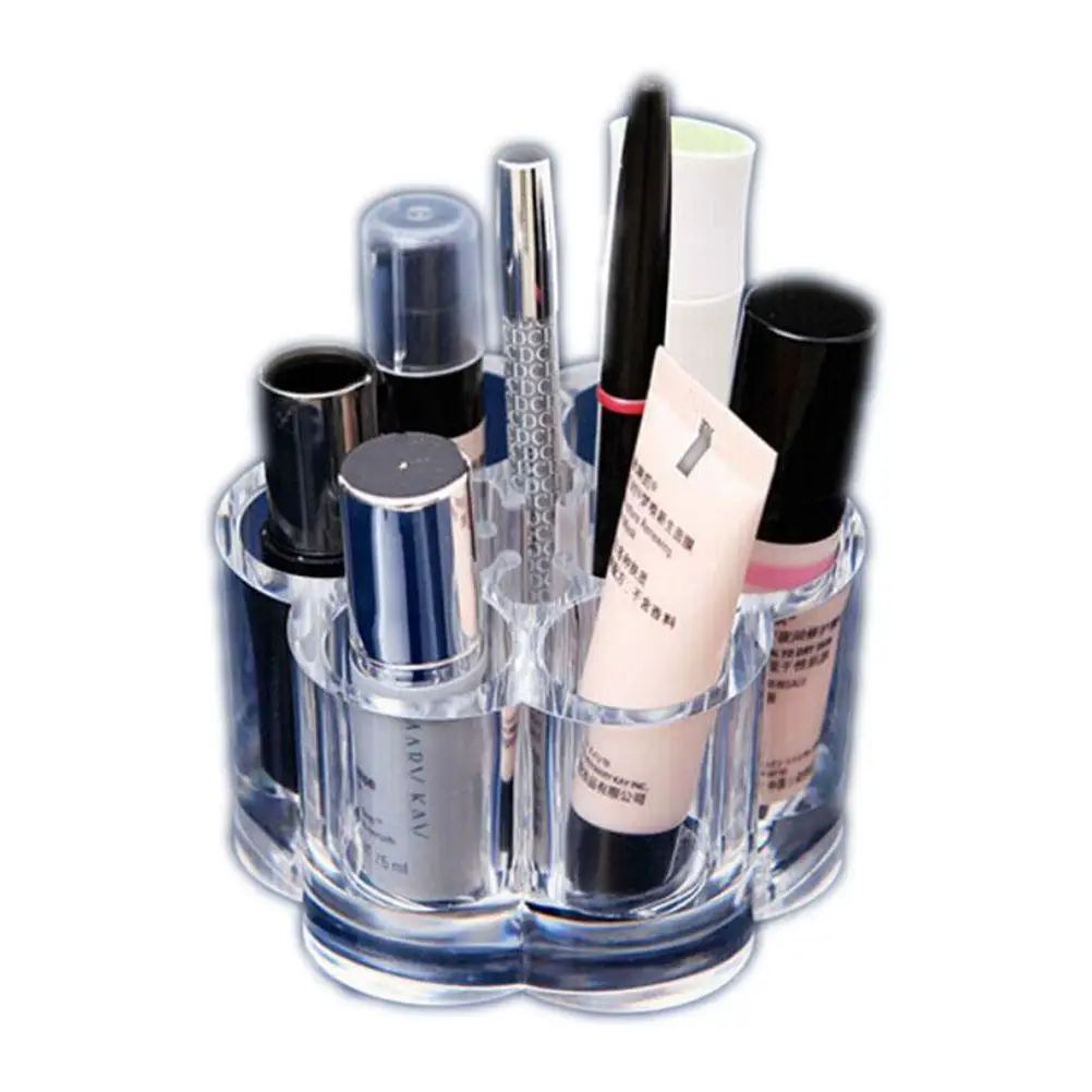 

Lip Gloss Multifunctional Makeup Organizer Stand Acrylic Jewelry Round Transparent Rack