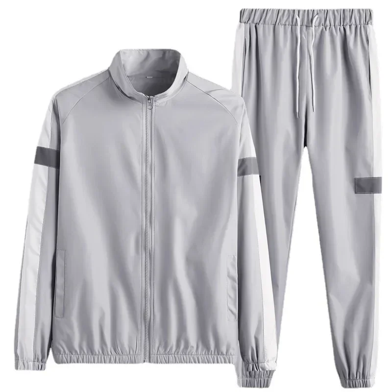 Men Tracksuit Casual Joggers Hooded Sportswear Jackets and Pants 2 Piece Sets Hip Hop Running Sports Suit