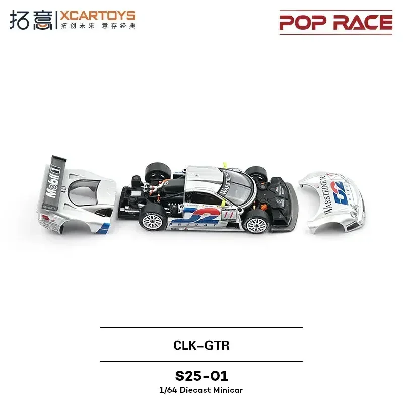 XCARTOYS 1:64 Mercedes CLK GTR 1997 Championship Racing alloy die-cast  models, adult ornaments, boys toys, children's gifts