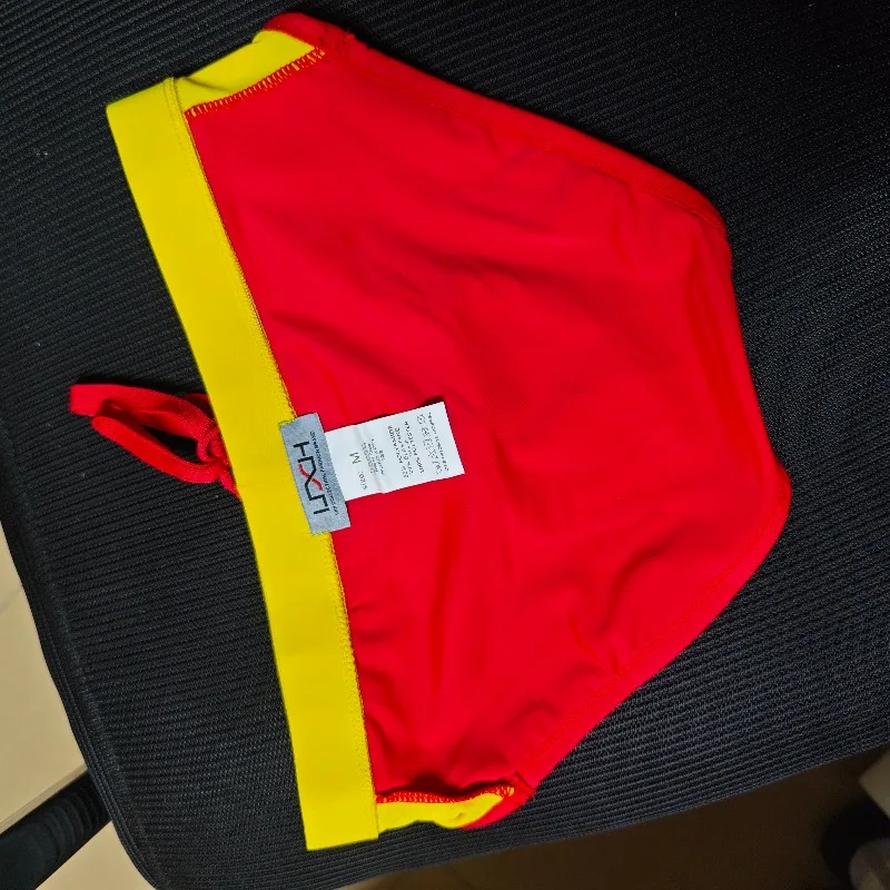 Original foreign trade men's color matching swimming trunks multi-color close-fitting triangle swimming trunks shorts men'sXH316