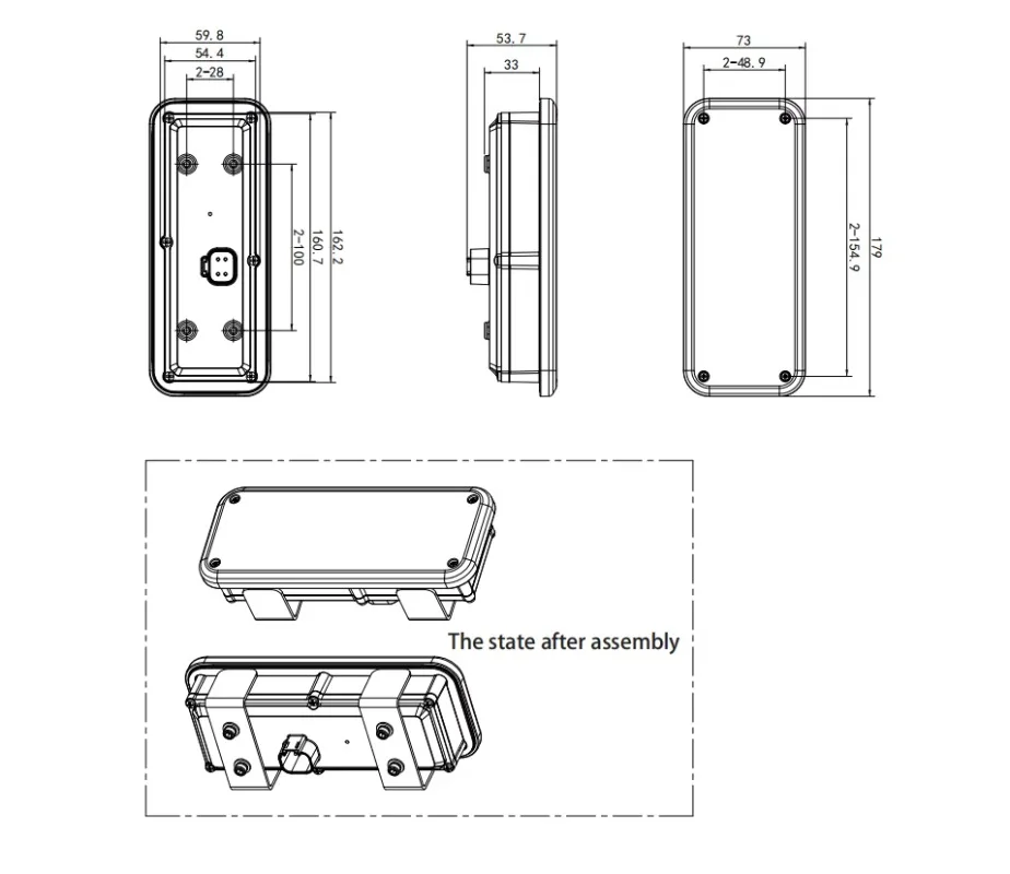 Customizable Icon Indicator Panel CANbus Status Aerial Work Platform Fault Indicating Panel