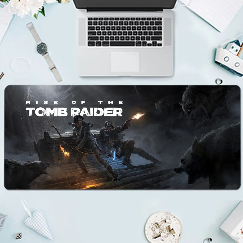 Game Rise of the Tomb Raider Mousepad Large Gaming Compute Gamer PC Keyboard Mouse Mat