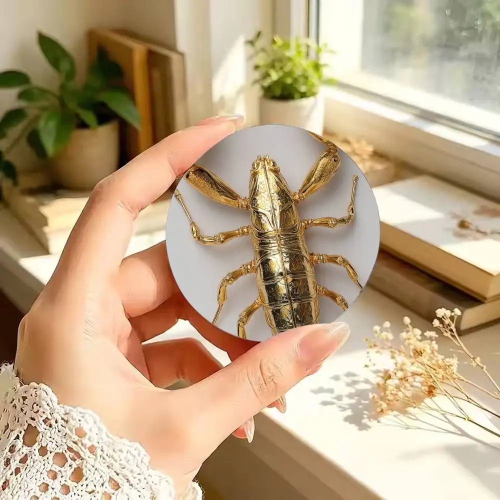 Luxury Gold S-Scorpion 25mm 32mm 44mm 58mm 75mm Brooches Badges Pins for Accessories Gift