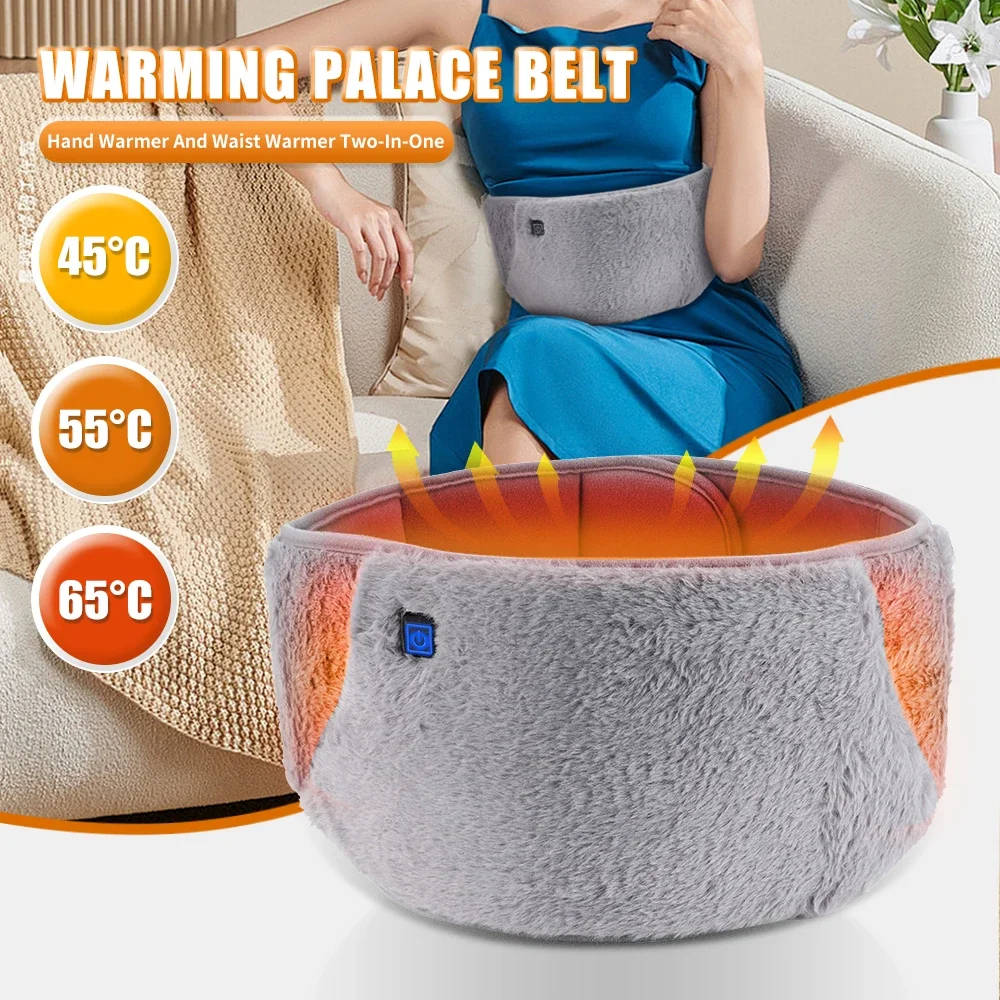 

Electric Heating Waist Belt USB Hand Warmer Winter Hot Compress Therapy Abdominal Lumbar Uterus Heater Relief Menstrual Pain