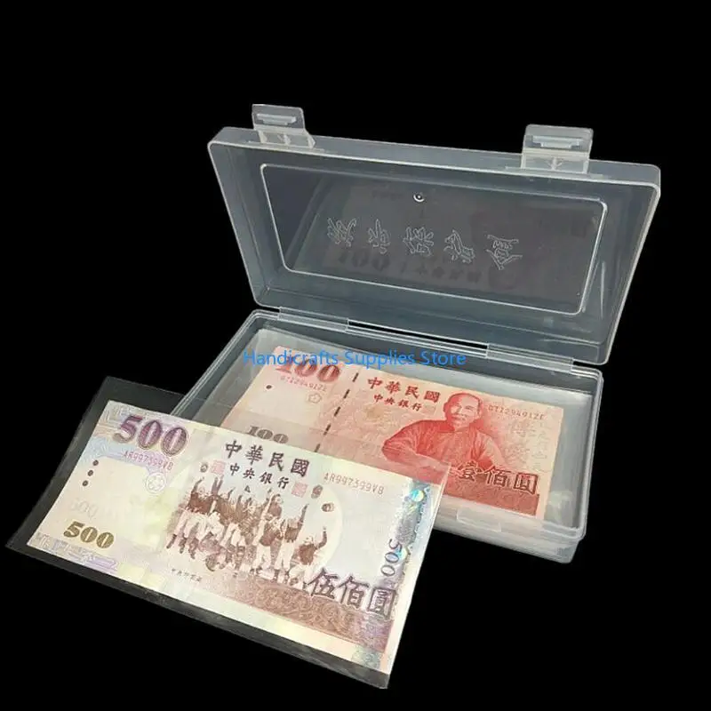 R1WA 100Pcs Paper Money Album Currency Banknote for Case Holder Storage Collection fo