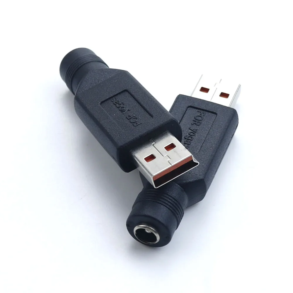 DC Power 5.5*2.1mm Converter Adapter Plug DC Female to USB Male Connector for Lenovo For Yoga 3 Male Connector