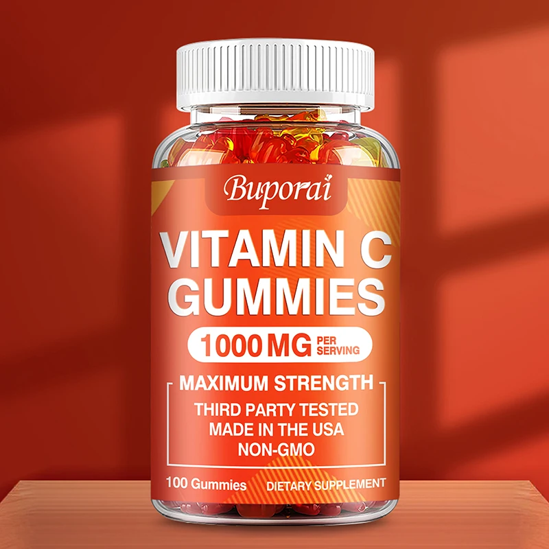 

Vitamin C Gummies - for Skin Nutrition, Immune Health, Promotes Collagen Production, Antioxidant