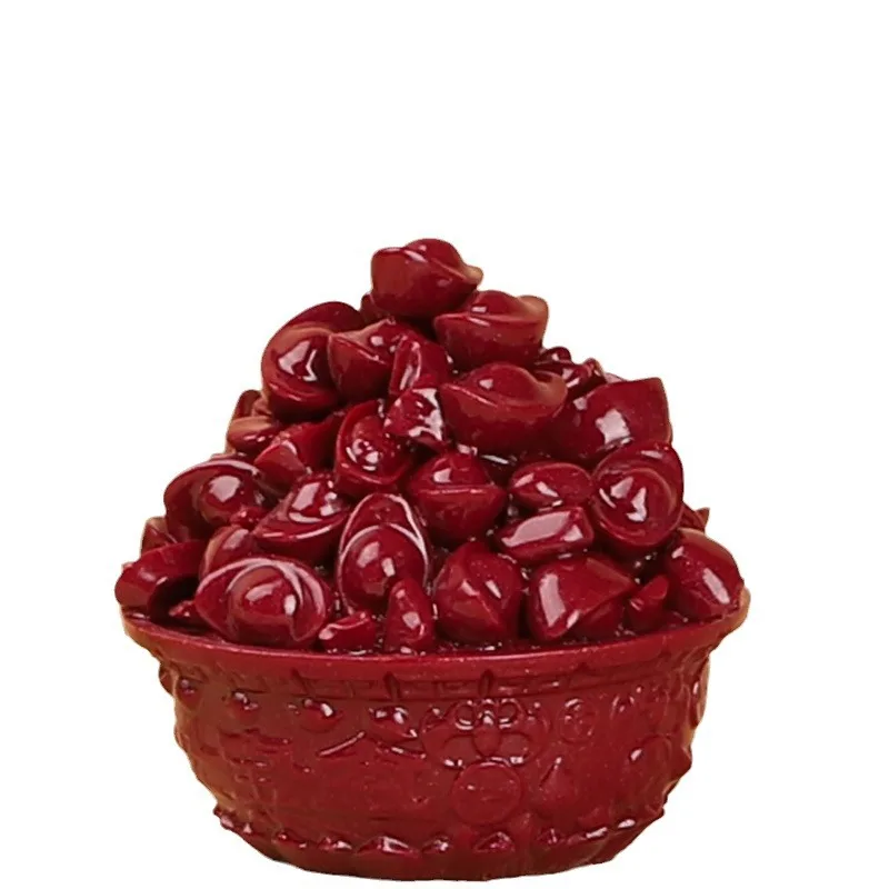 

Original cinnabar treasure pot ornaments, living room, bedroom, car mounted handicrafts, wealth attracting ornaments, gifts