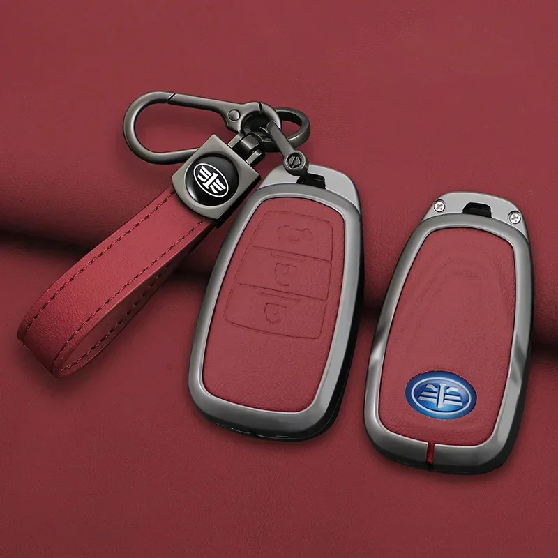 

Автомобильный смарт-чехол из цинкового сплава, защитный чехол-держатель для FAW Besturn X80 2018 2019 2020 2021, аксессуары для ключей