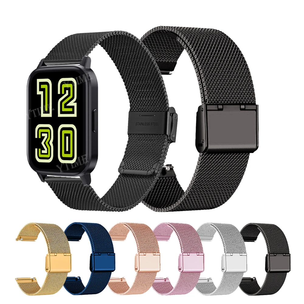 Milanese Strap For Realme DIZO Watch R D Talk Pro GPS Smart Watch Band Bracelet Belts For DIZO Watch 2 Sports Wristband Correa