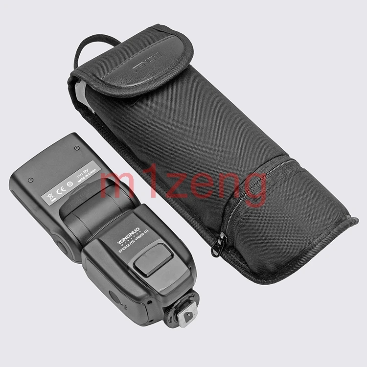 Flash Case Protector Pouch Cover bag for Canon 580EX 430EXII 600EX nikon sb800 yongnuo flashgun with diffuser and batteries