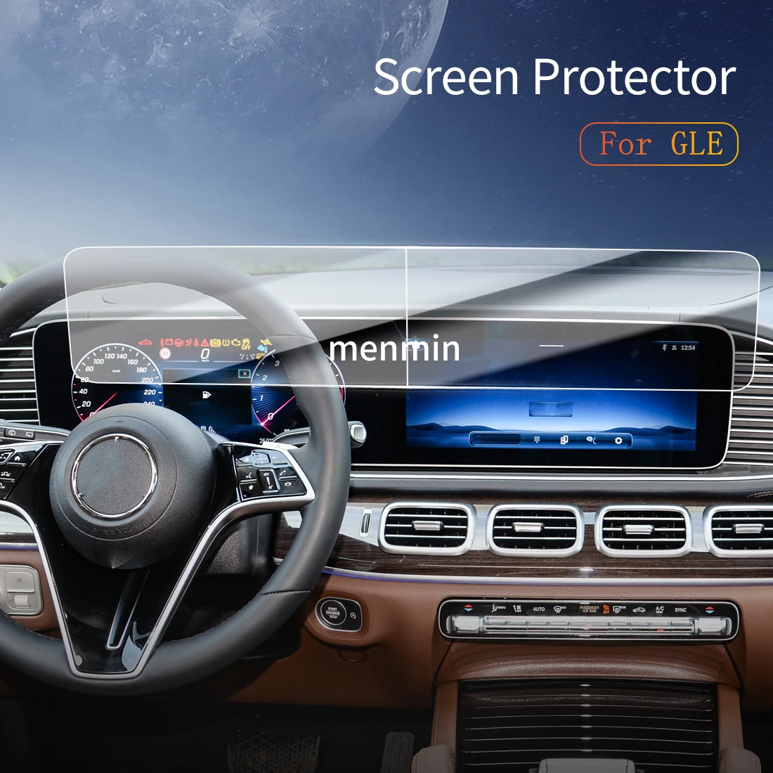 

Car Stickers Dash Carplay Mirror Screen Protector Display Tempered Glass Protective Film Vehicle For25 Benz GLE