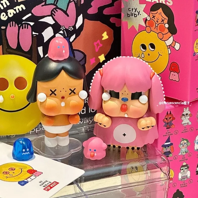 Hot Crybaby Monster Tears Series Blind Box Toys Kawaii Action Figures Mystery Box Collect Cute Model Doll Birthday Xmas Gifts