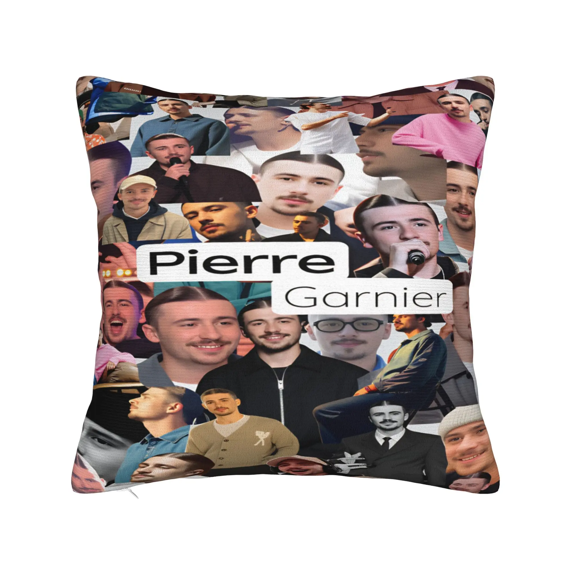 Pillow Case Pierre Edgar French Singer Graphic  Pillow Cover For Sofa Home Decor Retro Trendy Pillowcases