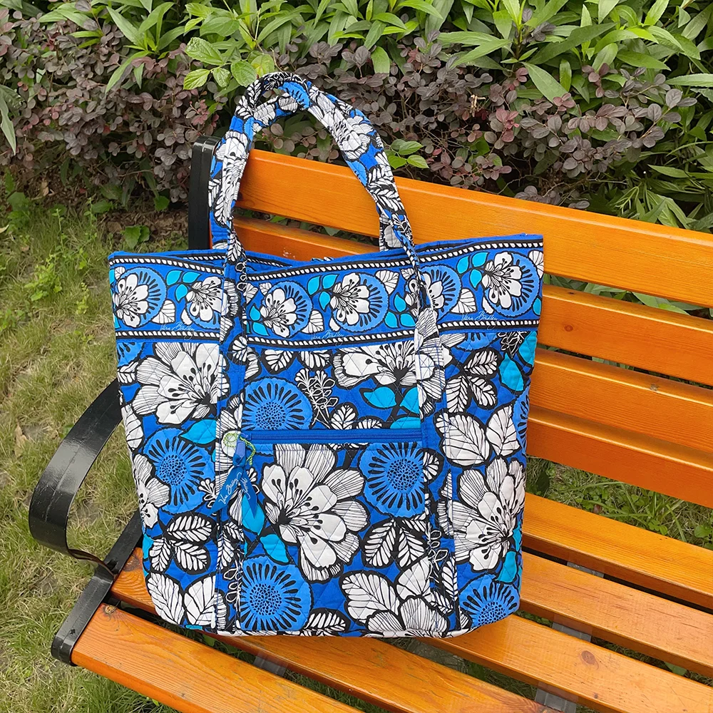 VB environmentally friendly floral shoulder bag luggage set, pure cotton travel bag, women's bag