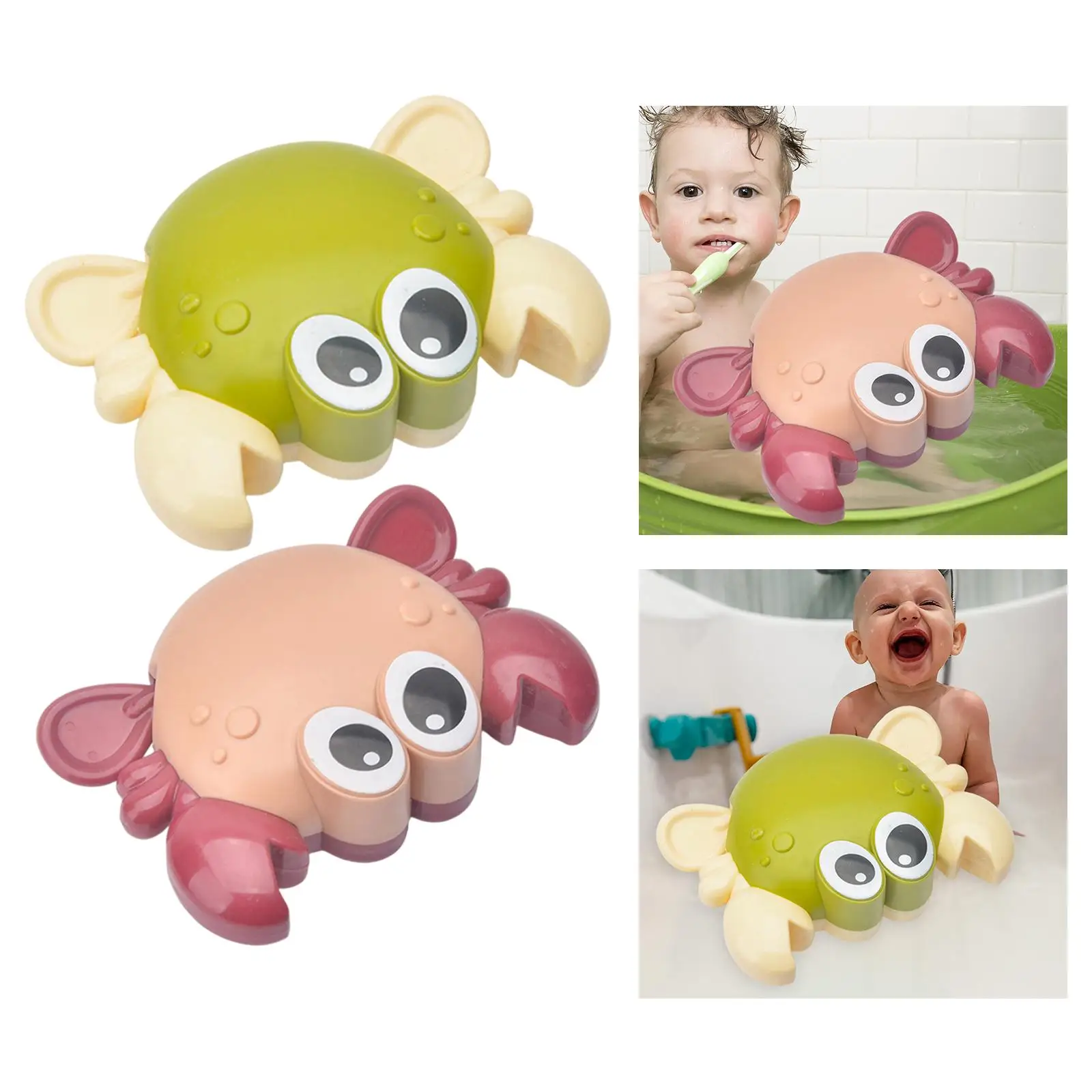 Floating Crab Clockwork Bath Toy Plastic Water Play Toys for Children’s Bath Net Hanging Bathtub Fun - view 5