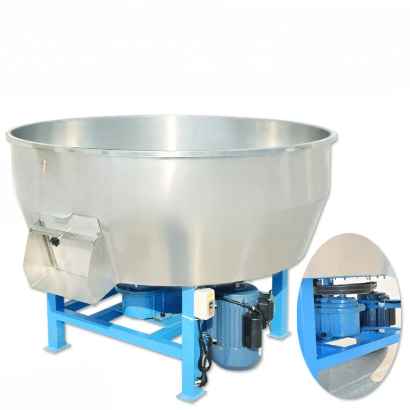 Thickened stainless steel feed mixer for wet and dry use