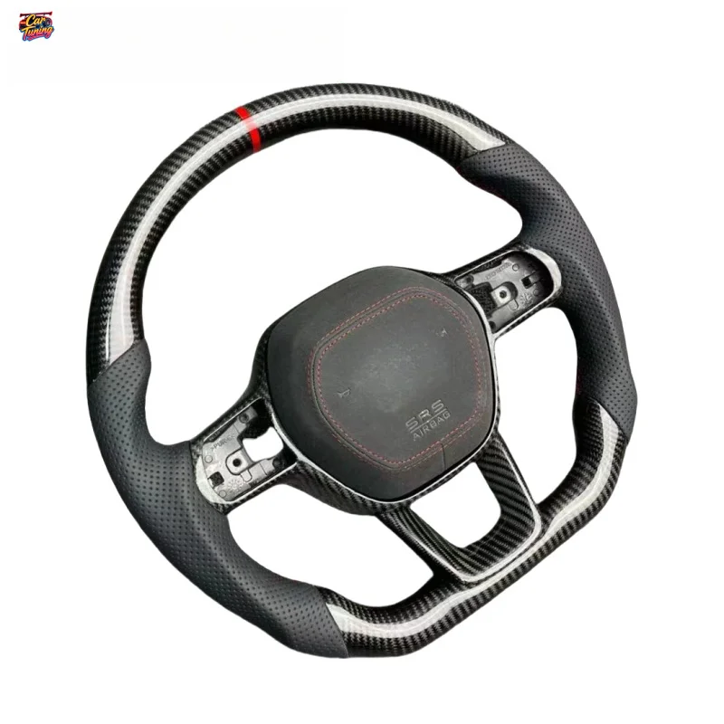 Customizable Racing Carbon Fiber F1 Shape Steering Wheel with for Civic 11th Generation Without Airbag