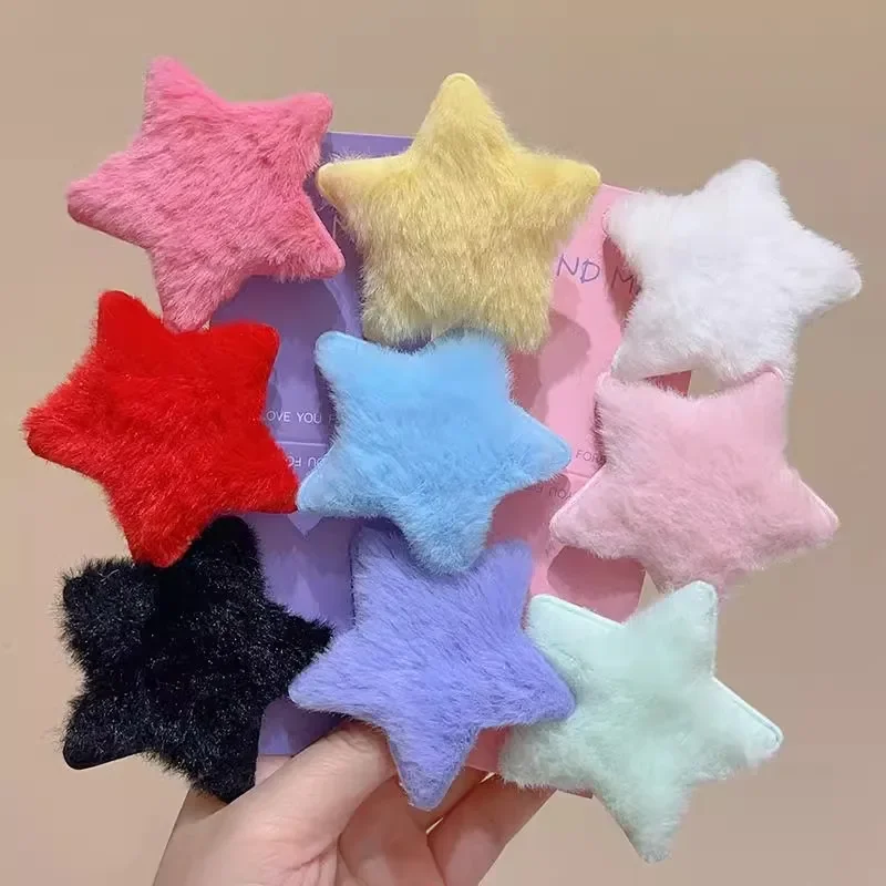 1/12個入り ぬいぐるみスター Y2Kスター ミニスターヘアピン スイートチャイルド ハンドメイド キュートBBピン ヘアピン ヘッドウェア ヘアアクセサリー 女性 女の子