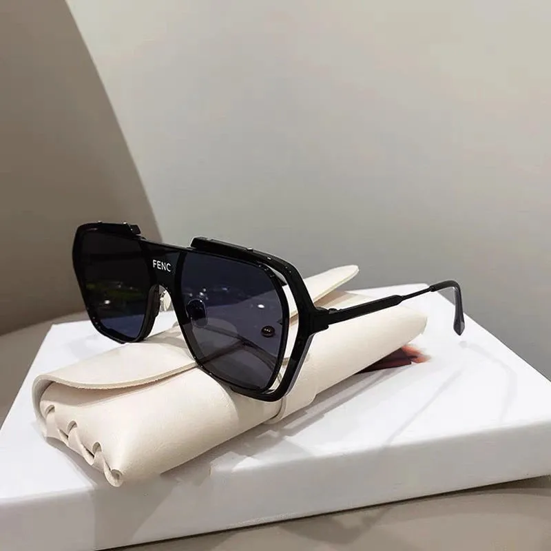 Cyberpunk Oversized Square Sunglasses Fashion Protection Futuristic Design High Quality Statement Piece Unconventional Eyewear