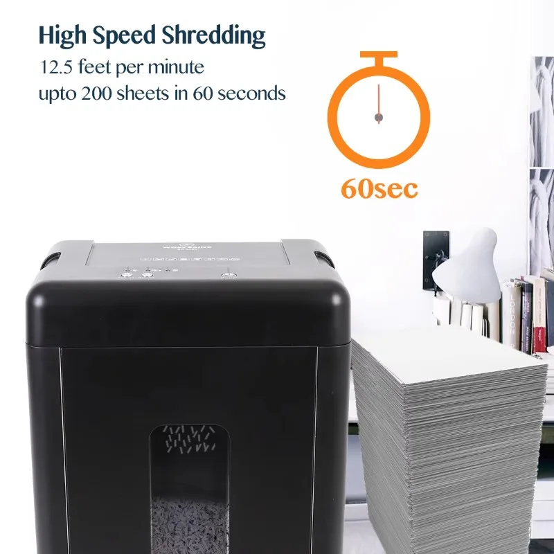 15-листный сверхмощный измельчитель Super Micro Cut с высоким уровнем безопасности P-5, для домашнего офиса, резак из черной марганцевой стали