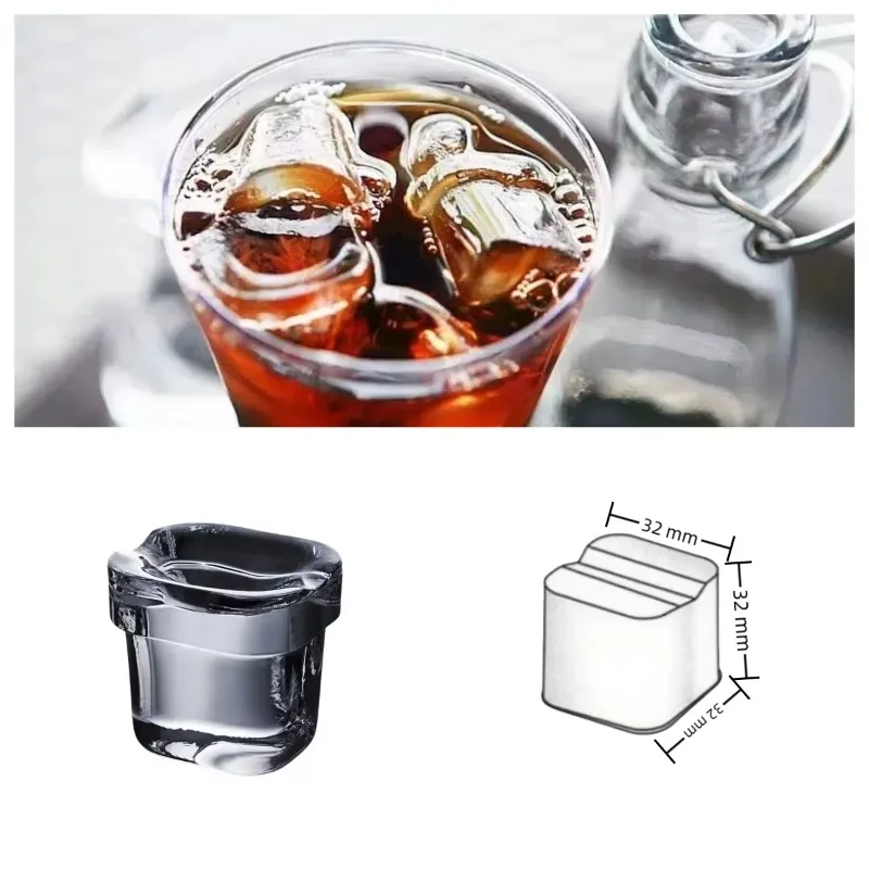 30KG Compact Spray Ice Machine - Automatic Water Spray Ice Maker for Bar/Coffee Shop