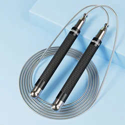 Professional Grade Jump Rope with Ball Bearings and Adjustable Aluminum Alloy Handle for Speed and Endurance Training